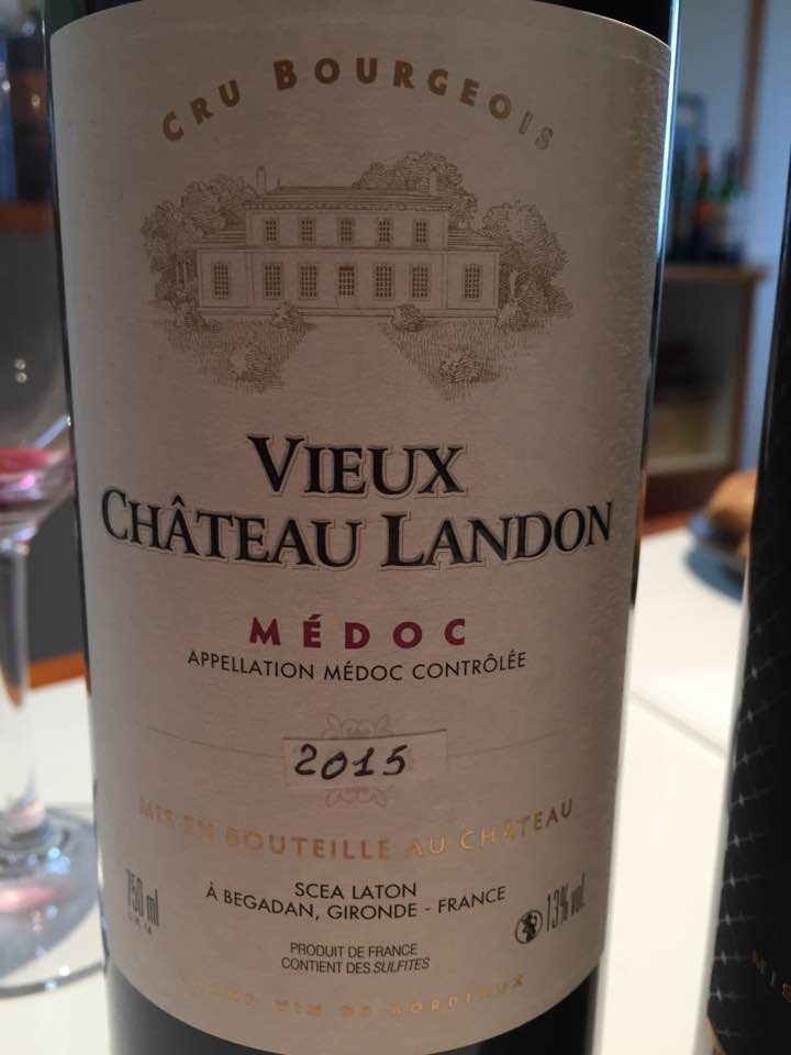 Vieux Château Landon 2015 – Médoc – Cru Bourgeois 