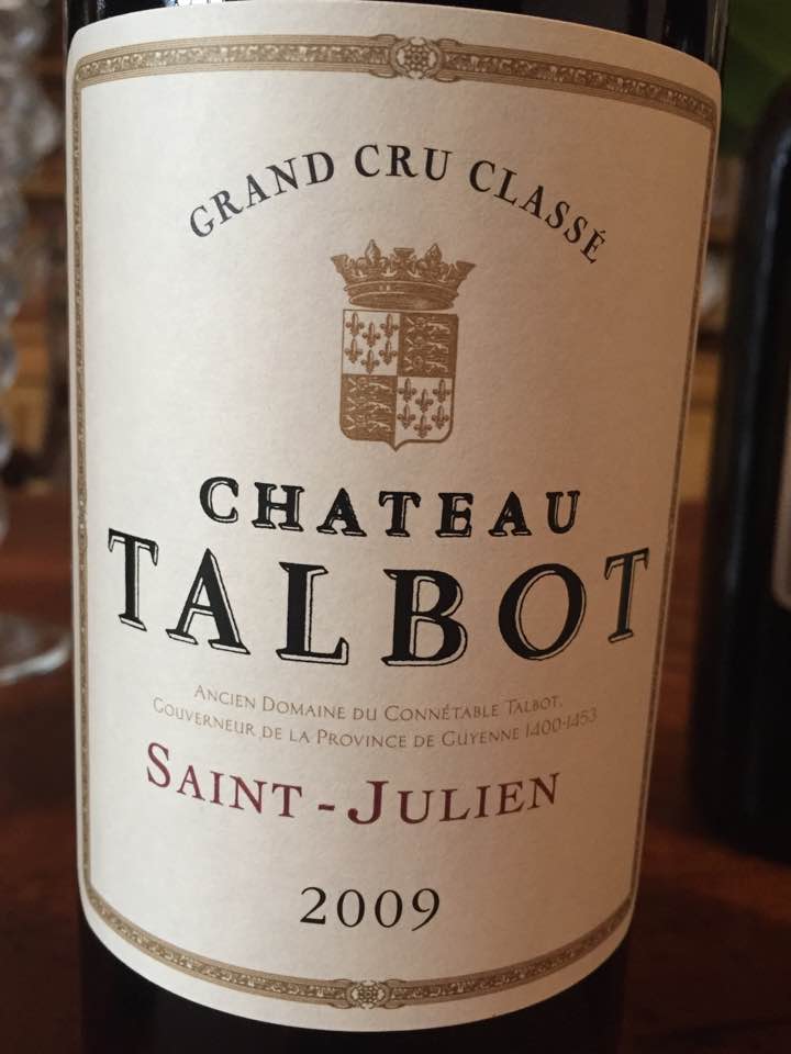 Château Talbot 2009 – Saint-Julien, 4ème Cru Classé