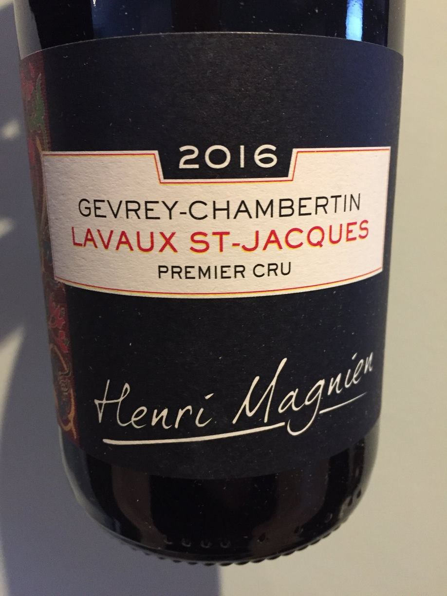 Henri Magnien 2016 – Lavaux St-Jacques Gevrey-Chambertin Premier Cru
