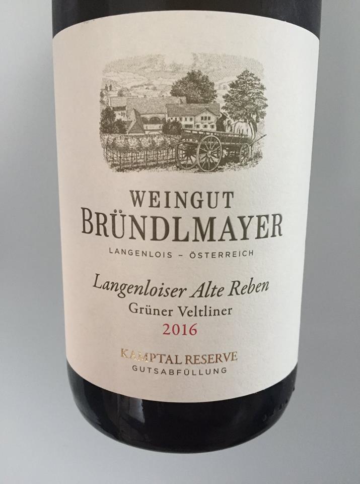 Weingut Bründlmayer – Langenloiser Alter Reben Grüner Veltliner 2016 – Kamptal Reserve DAC