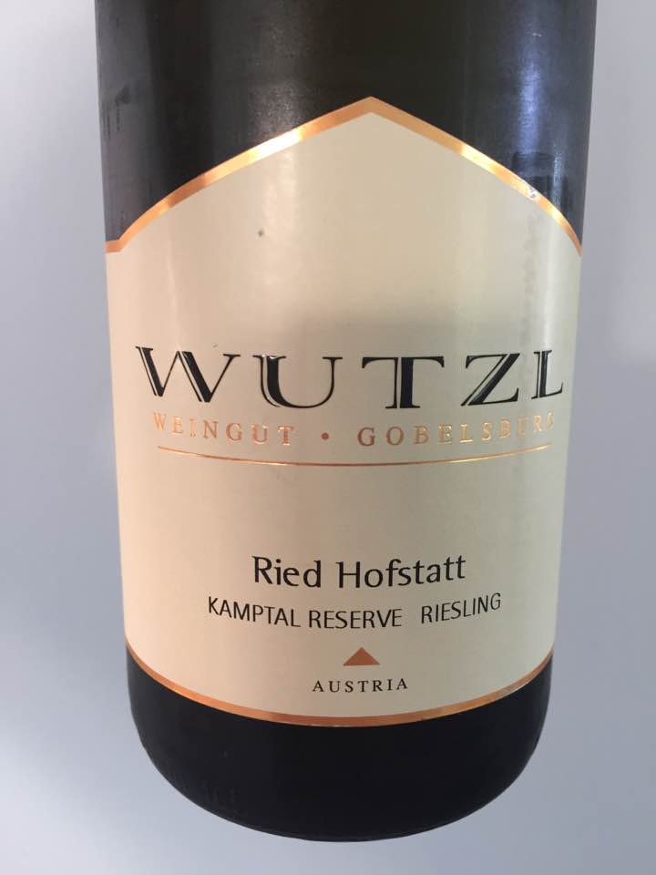 Wutzl – Riesling 2016 Ried Hofstatt – Kamptal Reserve DAC