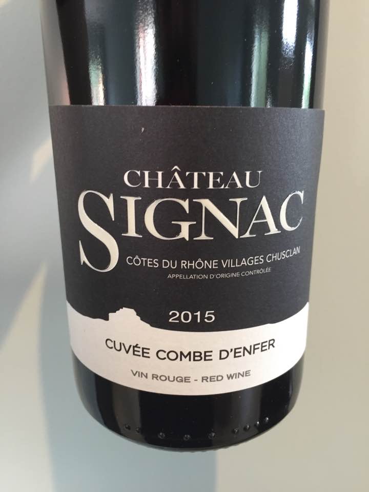 Château Signac – Cuvée Combes d’Enfer 2015 – Côtes du Rhône Villages, Chusclan
