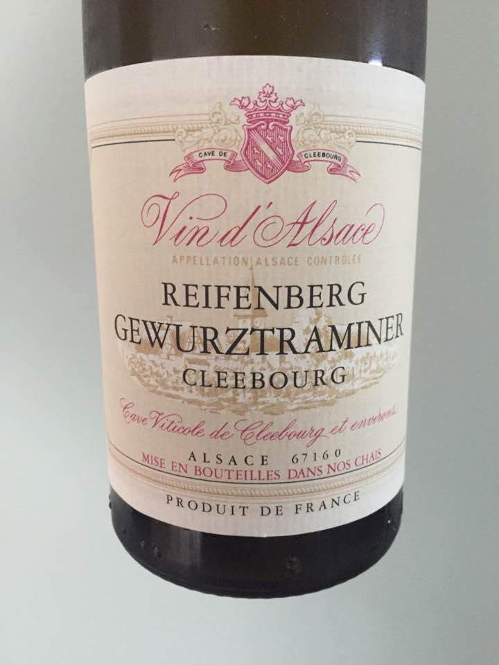 Cleebourg – Reifenberg – Gewurztraminer 2015 – Alsace