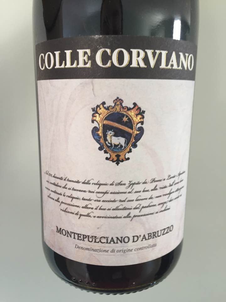 Colle Corviano 2016 – Montepulciano D’Abruzzo