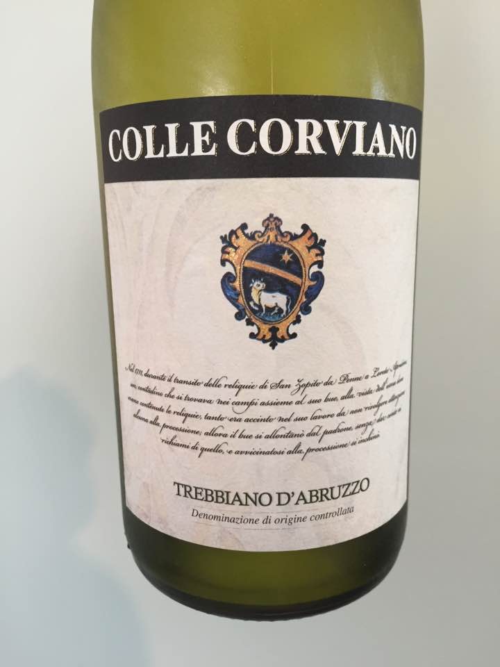 Colle Corviano 2017 – Trebbiano d’Abruzzo 