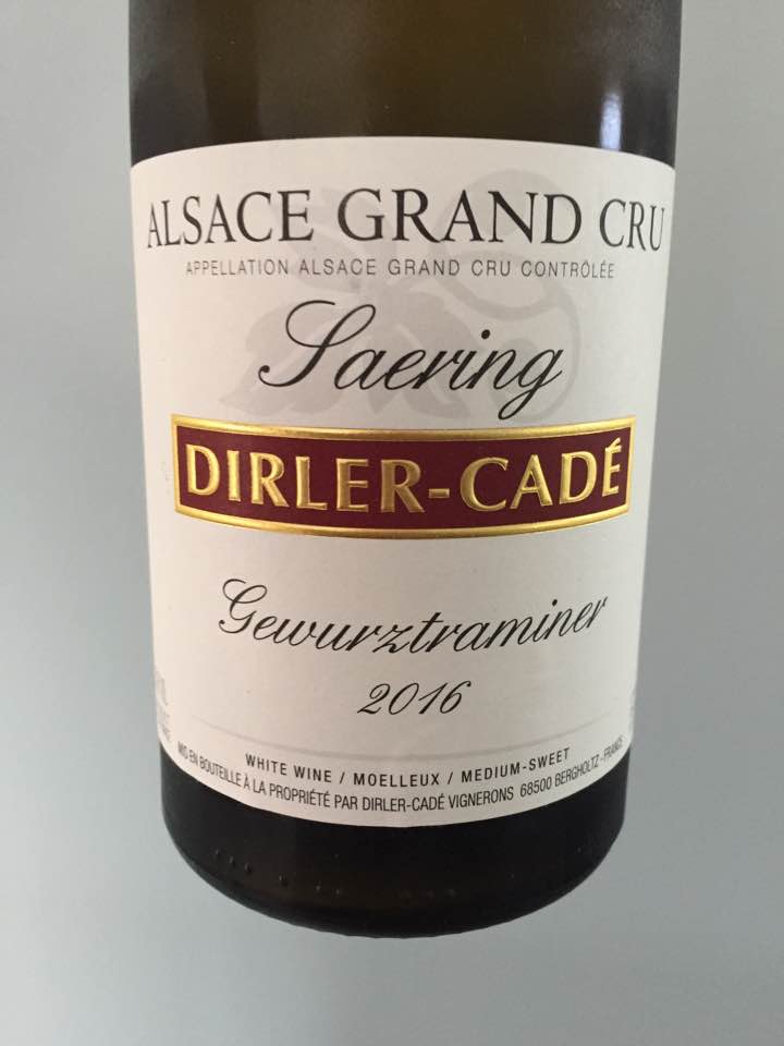 Dirler-Cadé – Gewurztraminer 2016 – Alsace Grand Cru, Saering