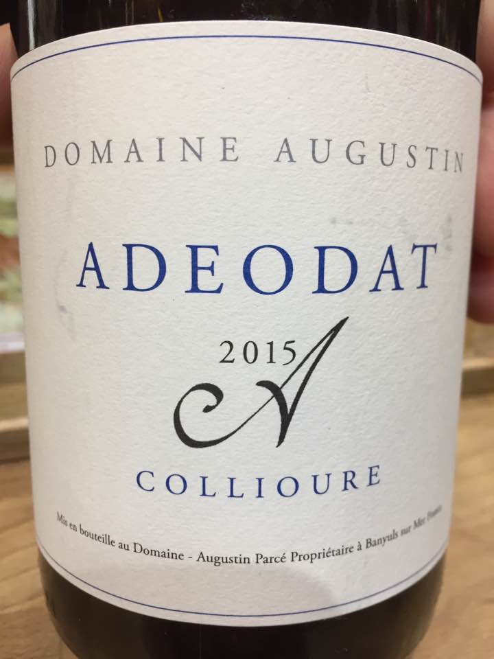 Domaine Augustin – Adeodat 2015 – Collioure