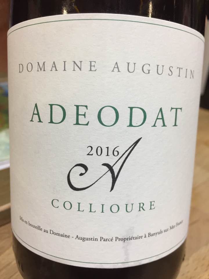 Domaine Augustin – Adeodat 2016 – Collioure
