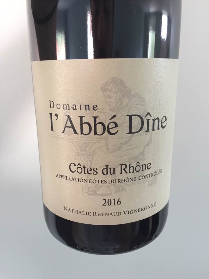 Domaine L’Abbé Dîne 2016 – Côtes du Rhône