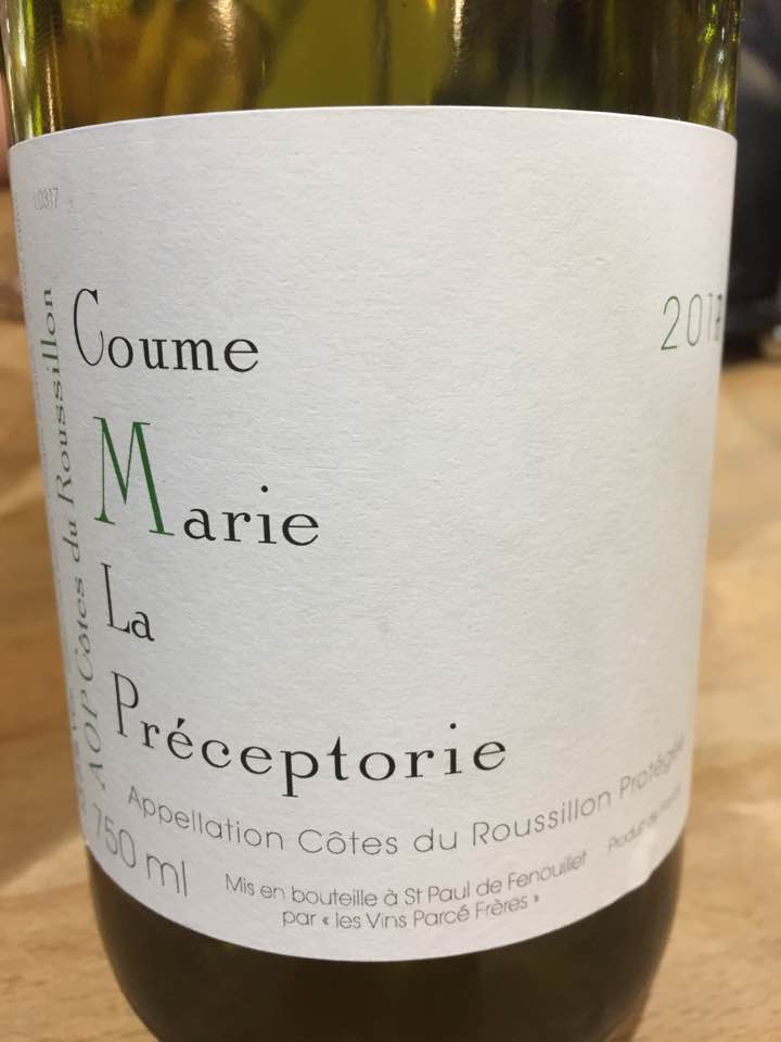 Domaine de la Préceptorie – Coume Marie 2017 – AOC Côtes du Roussillon