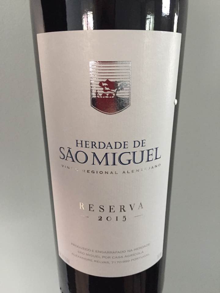 Herdade de Sao Miguel – Reserva 2015 – Vinho Regional Alentejano