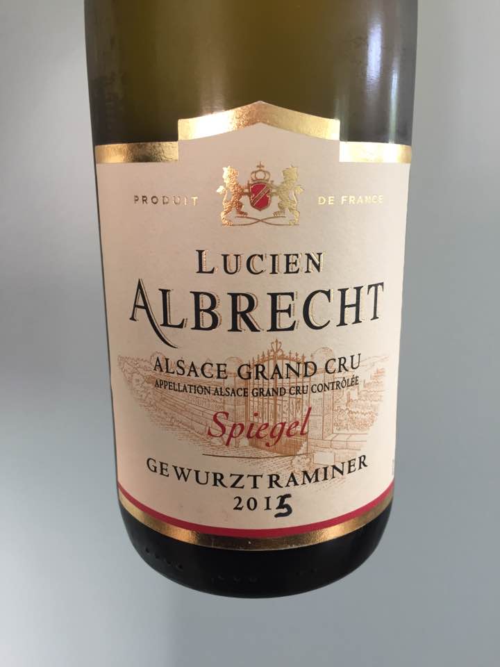 Lucien Albrecht – Gewurztraminer 2015 – Alsace Grand Cru, Spiegel
