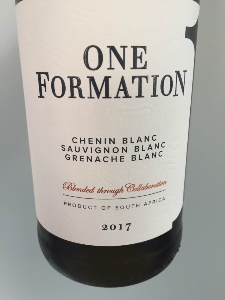 One Formation – Chenin Blanc / Sauvignon Blanc / Grenache Blanc 2017 – W.O. Coastal Region, South Africa