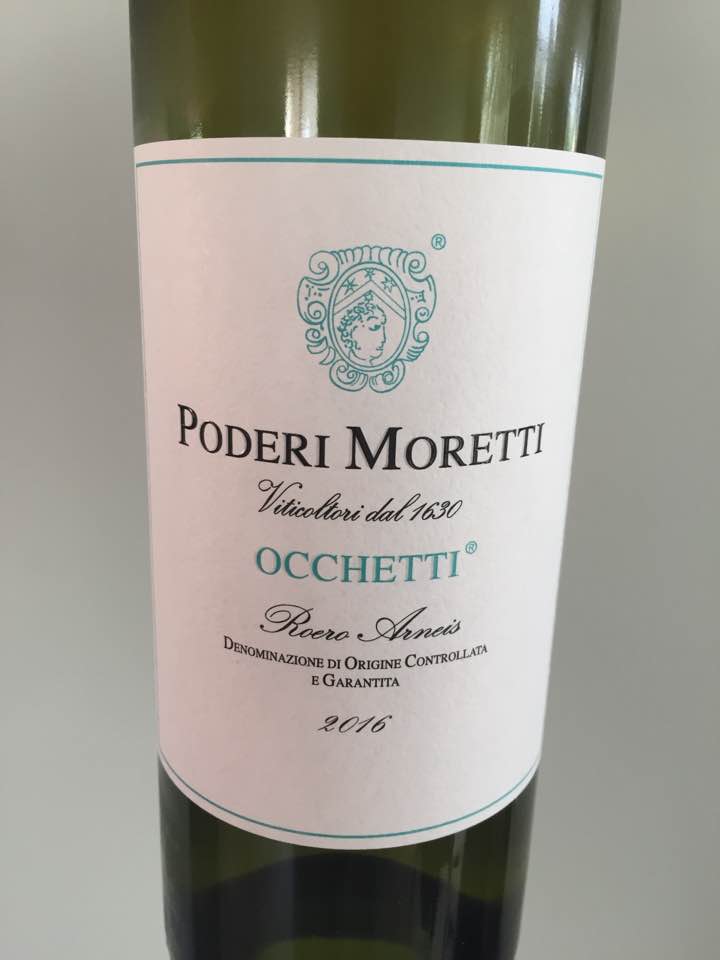 Poderi Moretti – Occhetti 2016 – Roero Arneis