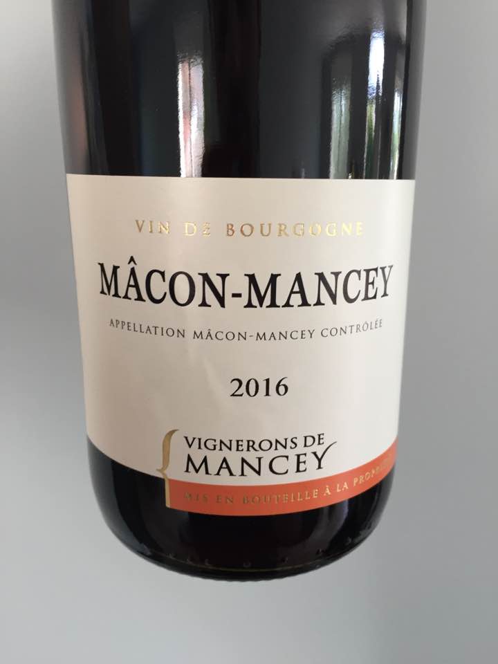 Vignerons de Mancey 2016 – Mâcon-Mancey