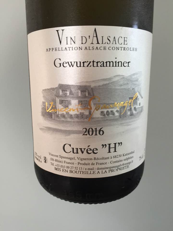 Vincent Spannagel – Cuvée H 2016, Gewurztraminer – Alsace