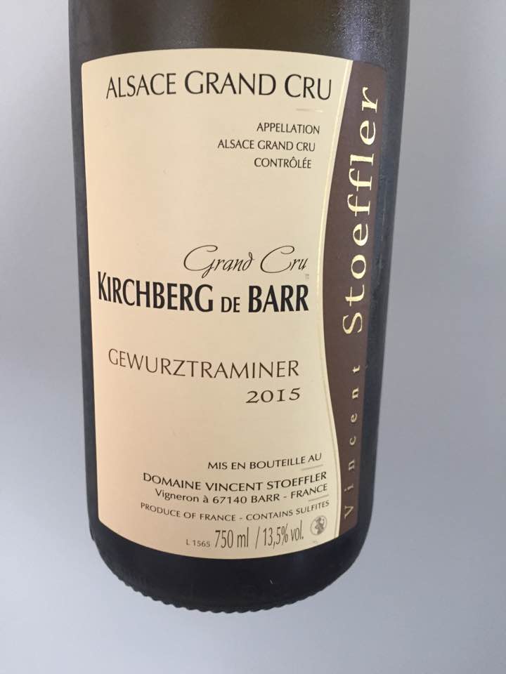 Vincent Stoeffler – Gewurztraminer 2015 – Alsace Grand Cru, Kirchberg de Barr