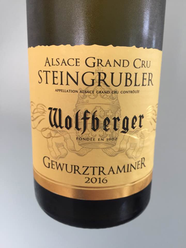Wolfberger – Gewurztraminer 2016 – Alsace Grand Cru, Steingrubler