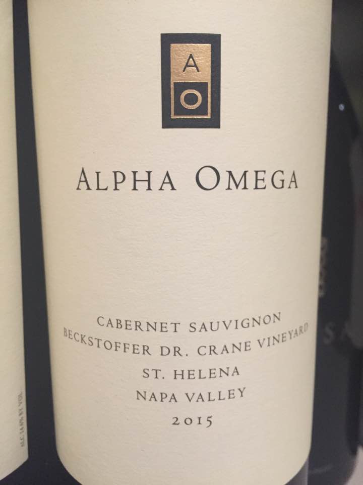 Alpha Omega – Cabernet Sauvignon 2015, Beckstoffer Dr Crane – St. Helena, Napa Valley
