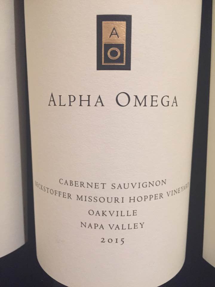 Alpha Omega – Cabernet Sauvignon 2015, Beckstoffer Missouri Hopper – Oakville, Napa Valley