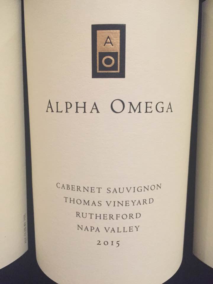 Alpha Omega – Cabernet Sauvignon 2015, Thomas Vineyard – Rutherford, Napa Valley