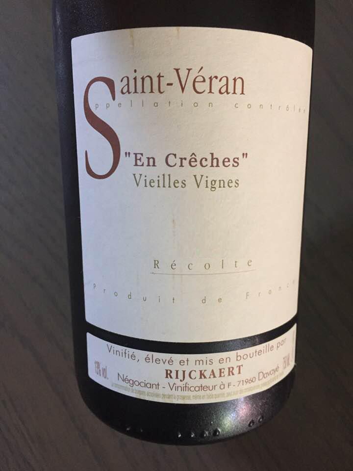 Domaine Rijckaert – En Crêches 2016, Vieilles Vignes – Saint-Véran
