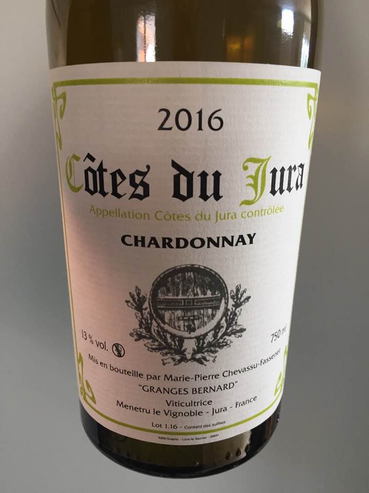 Granges Bernard – Chardonnay 2016 – Côtes du Jura