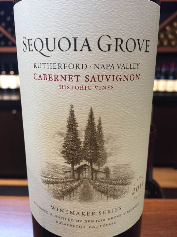 Sequoia Grove – Cabernet Sauvignon 2014, Winemaker Séries – Historic Vines, Rutherford – Napa Valley 
