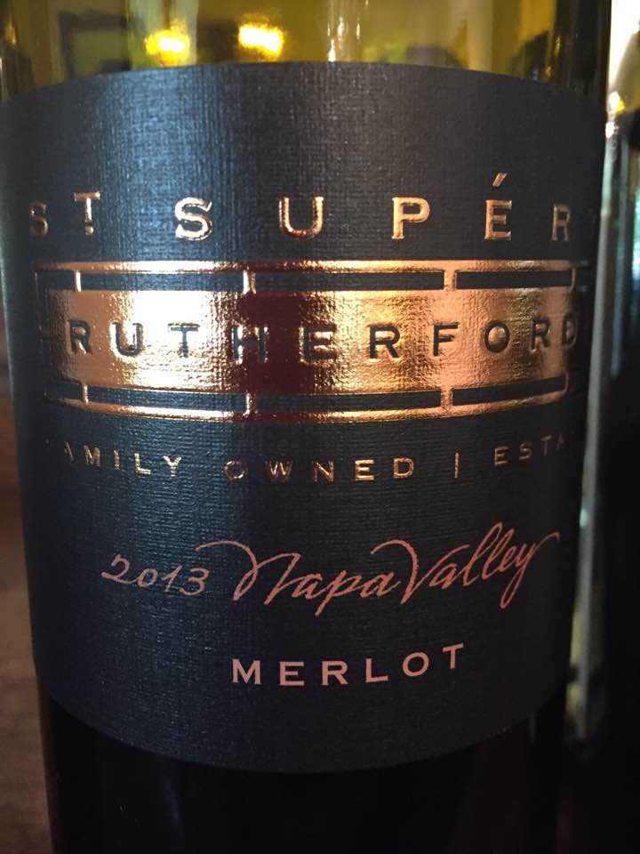 St Supéry – Estate Vineyard Merlot 2013 – Rutherford, Napa Valley 