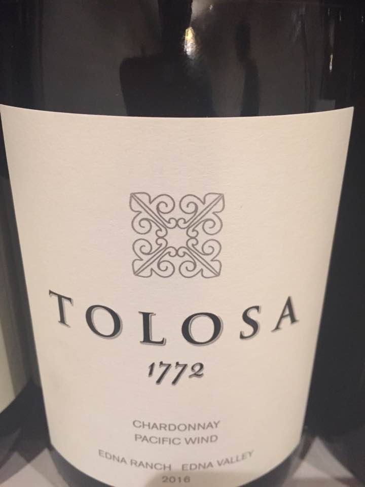 Tolosa – 1772 Chardonnay 2016, Pacific Wind – Edna Ranch, Edna Valley