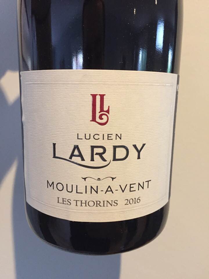 Lucien Lardy – Les Thorins 2016 – Moulin-à-Vent