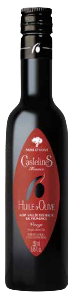 Moulin CastelaS, CastelineS Noir d’Olive Vierge, olives maturées– Vallée des Baux de Provence AOP (France)