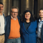 Monsupello présente le Nouveau Blanc de Noirs Extra Brut. Federico Fermini, Pierangelo e Laura Boatti, Stefano Torre