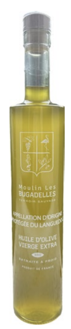Moulin Les Bugadelles, Terroir Sauvage, Huile d’Olive Vierge Extra – AOP du Landuedoc (France)