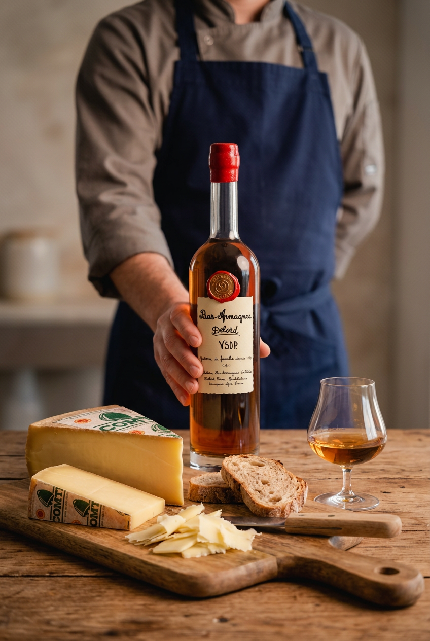 Delord et Dominique Bouchait explorent les accords entre Armagnac et fromage